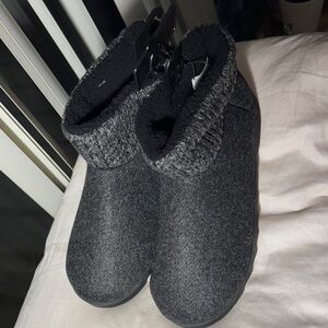 Cozy Gray Ankle Booties
